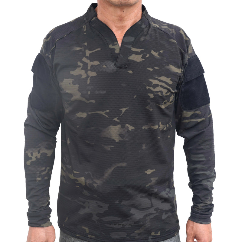 Chemise de Combat Tactique Manches Longues Séchage Rapide, Camouflage, Noir, Beige, Vert, vue 9
