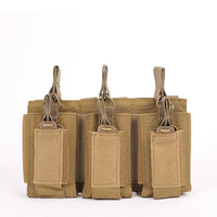Porte-Chargeur Triple pour Fusil avec Poches Pistolet, MOLLE Nylon 1000D, 24 x 14 cm, vue 7