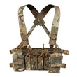 Gilet Tactique Chest Rig à Quatre Porte-Chargeurs 5,56 et 9 mm, 36 x 17 cm
