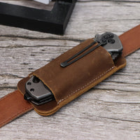 Étui de Ceinture Ouvert pour Couteau Pliant en Cuir ou Simili Cuir, 118 x 57 mm, vue 4