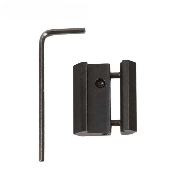 Adaptateur de Rail 11 mm vers Picatinny, Aluminium Noir, 1 ou 2 Pièces, vue 3