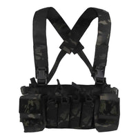 Gilet Tactique Chest Rig à Quatre Porte-Chargeurs 5,56 et 9 mm, 36 x 17 cm, vue 10