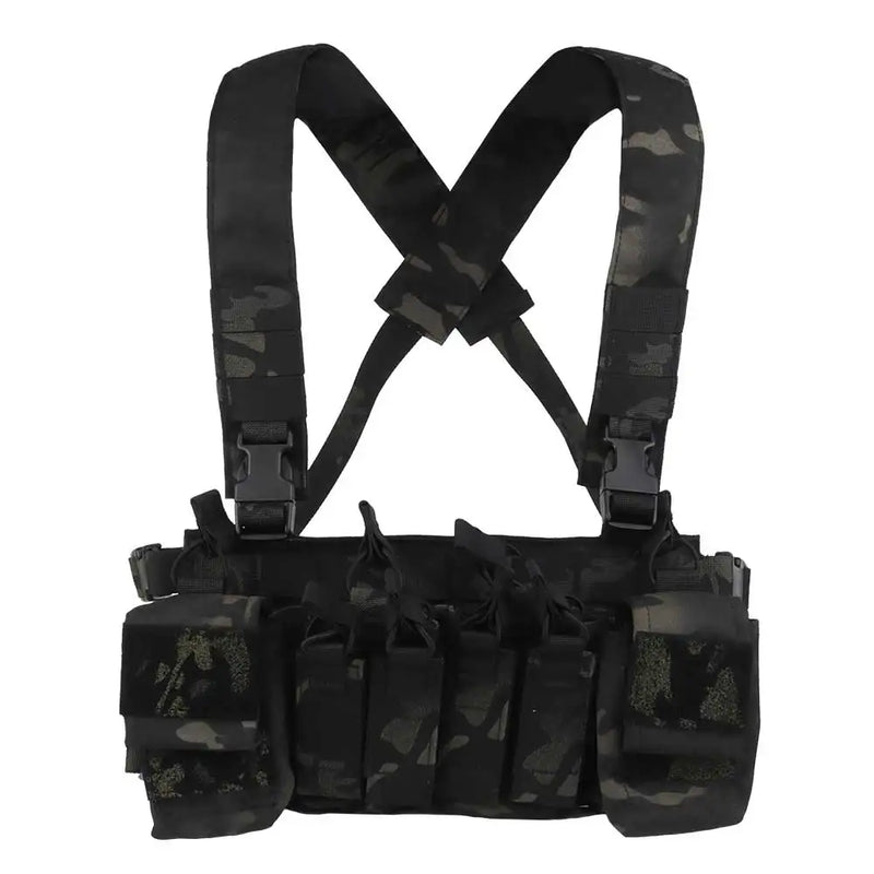 Gilet Tactique Chest Rig à Quatre Porte-Chargeurs 5,56 et 9 mm, 36 x 17 cm, vue 10