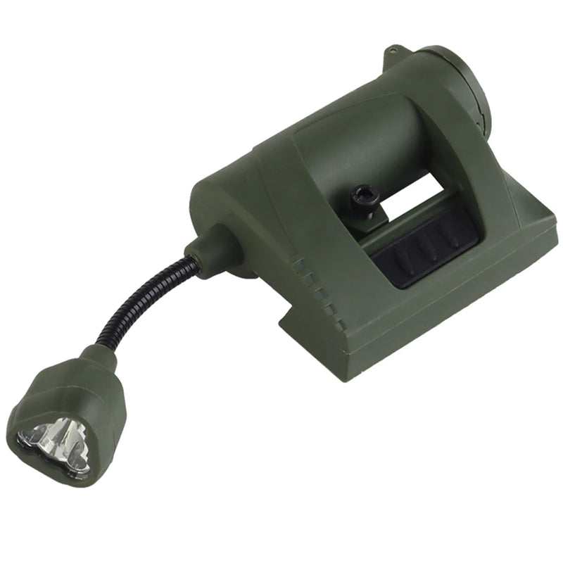 Lampe de Casque Tactique Rouge, Verte, Blanche et Infrarouge, Piles CR123A, vue 7