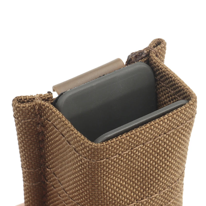 Porte-Chargeur Pistolet Simple 9 mm ou 1911, Nylon, MOLLE et Ceinture, vue 6