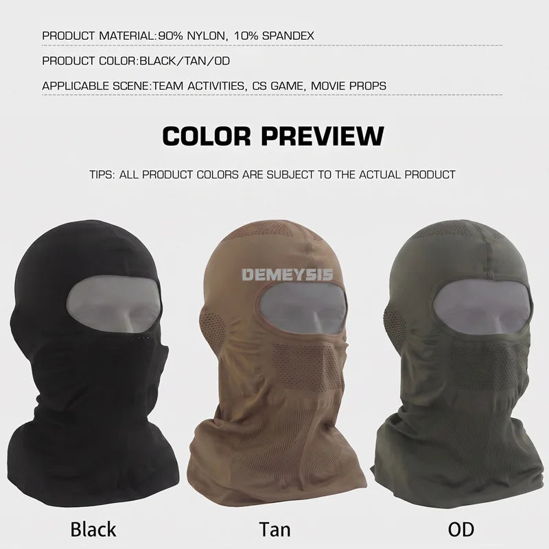 Masque Airsoft Grillagé Cagoule Respirante avec Grille en Acier Amovible, vue 3