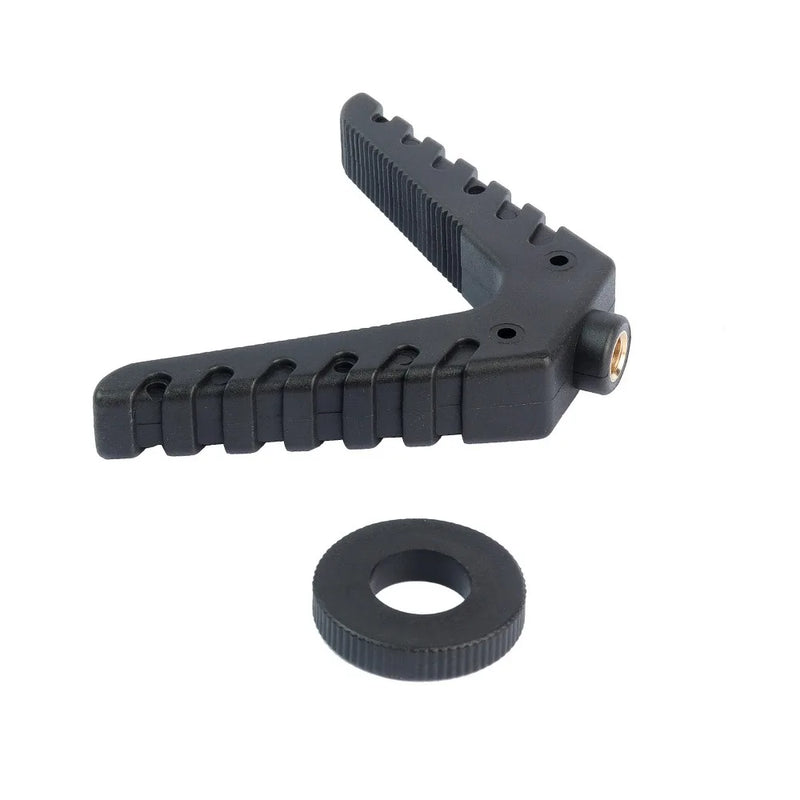 Fourche de Tir en V en Plastique Noir pour Canne de Tir, Filetage M6, Largeur 87 mm, vue 3