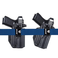 Holster IWB G19 avec Lampe et Point Rouge, Noir ou Aspect Carbone, vue 5