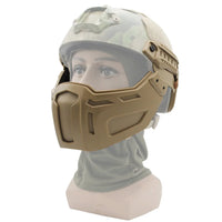 Masque Airsoft pour Casque FAST avec Rails Latéraux, Lunettes Rabattables en Option, vue 4