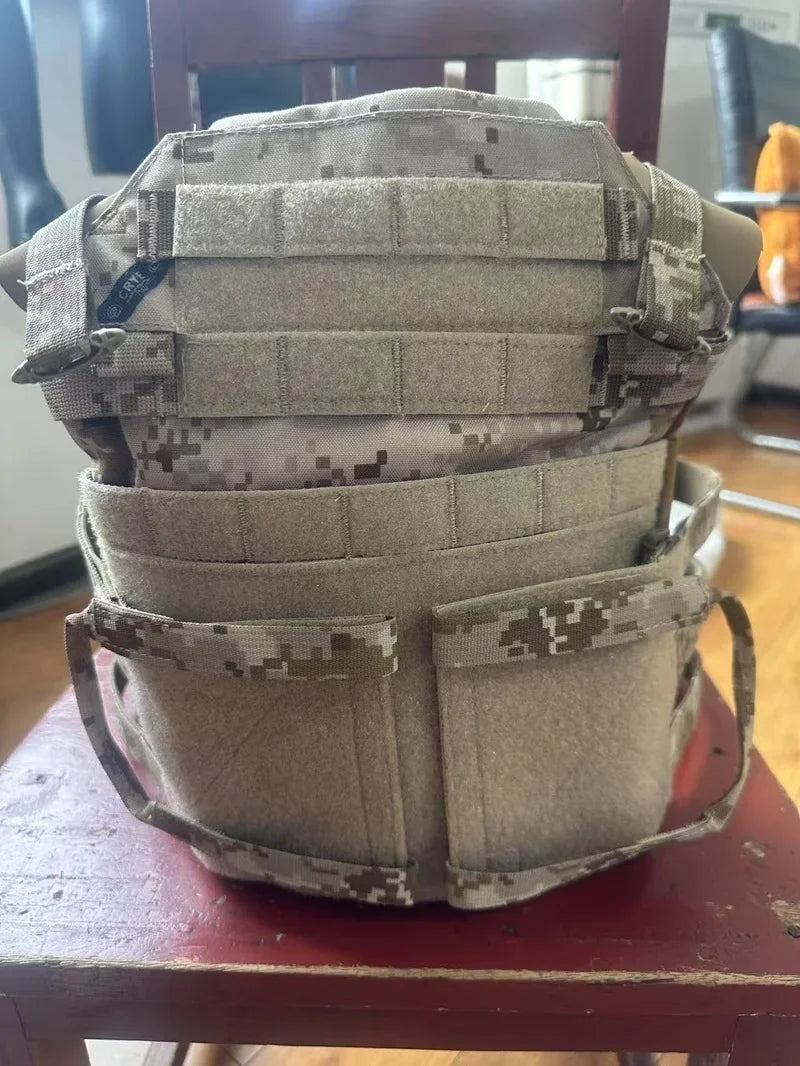 Gilet Tactique Porte-Plaques en Nylon 500D, Panneaux Latéraux MOLLE, vue 13