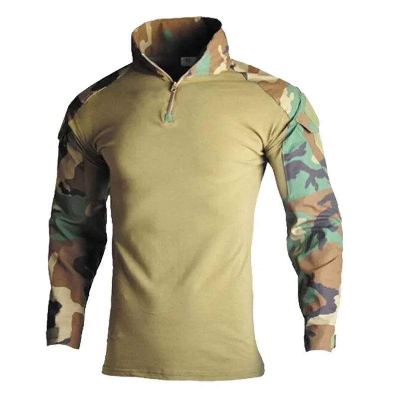 Chemise de Combat Airsoft en Coton à Manches Longues, Poches de Manche et Poignets Réglables, 8 Coloris, vue 10