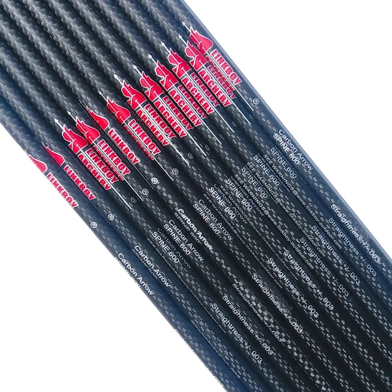 Tubes de Flèches Carbone Tissage 3K, Diamètre Intérieur 6,2 mm, 81,3 cm, Spine 250 à 800, Lot de 12, vue 2