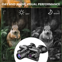 Jumelles de vision nocturne frontales avec lampe tactique et zoom numérique 8x, vue 6
