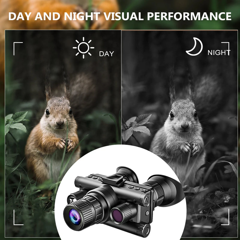 Jumelles de vision nocturne frontales avec lampe tactique et zoom numérique 8x, vue 6