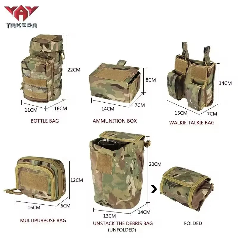 Ceinture Tactique Rembourrée MOLLE avec ou sans Poches, Camouflage ou Unie, vue 5