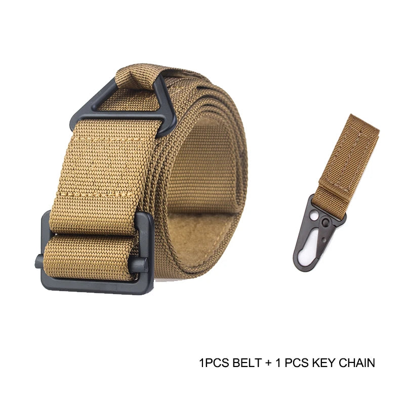Ceinture Tactique en Nylon à Boucle Métallique, 125 cm, Sangles en Option, vue 12