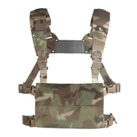 Gilet Tactique Mini Chest Rig Léger, Bretelles en H Réglables, 25 x 15 cm