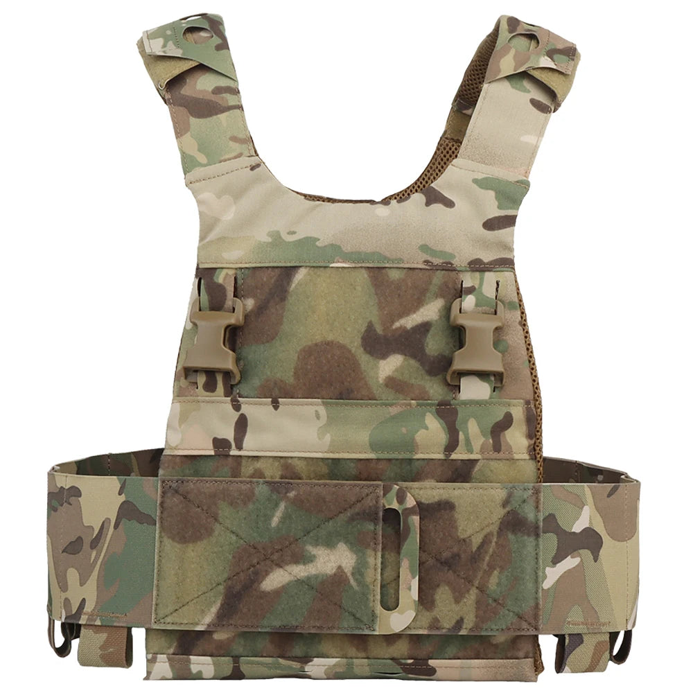Gilet Tactique Porte-Plaques Minimaliste Ventilé en Nylon, 41 x 29 cm