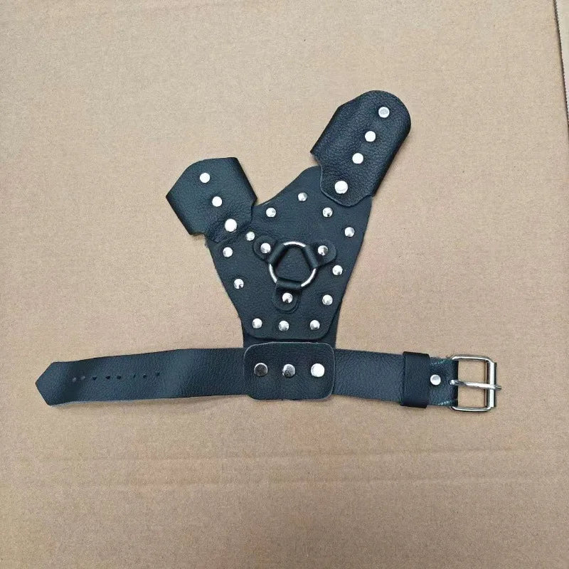 Gant en Cuir pour Lance-Pierre, Bracelet et Moulinet de Pêche, à la Pièce, vue 11