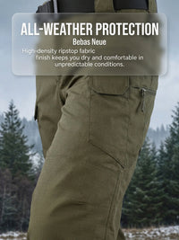 Pantalon Tactique Homme Multipoches Ripstop, Camouflage ou Vert Armée, S à XXXL, vue 7