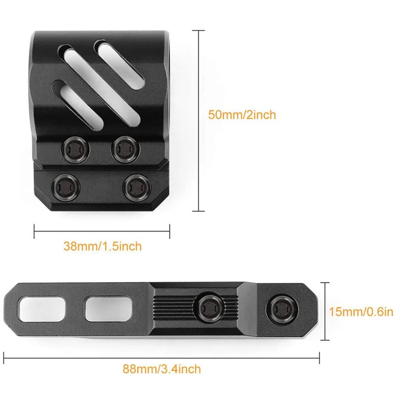 Support de Lampe Tactique Déporté pour Garde-Main M-LOK, Aluminium Noir, vue 6