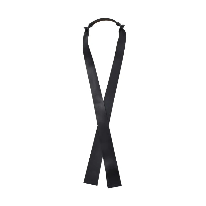 Élastiques Lance-Pierre Plats Noirs ou Rouges, Poche en Cuir, 45 cm, vue 8
