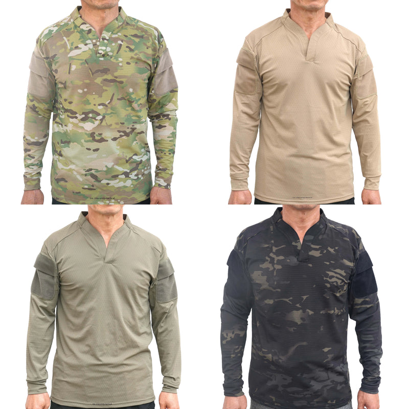 Chemise Tactique Homme Respirante Manches Longues en Nylon et Élasthanne, 7 Coloris, vue 4