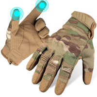 Gants Tactiques Écran Tactile Doigts Complets en Nylon, 4 Coloris