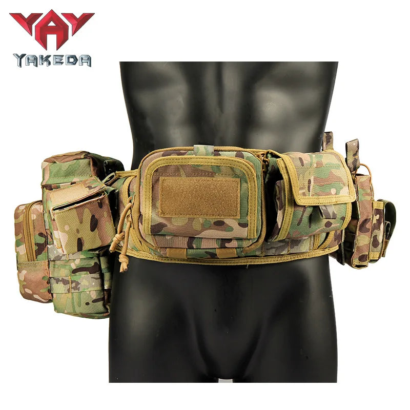 Ceinture Tactique Rembourrée MOLLE avec ou sans Poches, Camouflage ou Unie, vue 2