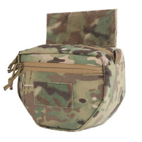 Pochette Ventrale pour Gilet Tactique, Nylon 500D, Fixation Auto-Agrippante, 5 Coloris