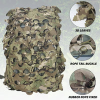 Kit Camouflage 3D pour Casque et Sac à Dos, 60 ou 80 L, vue 4