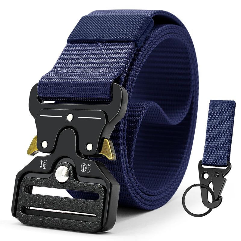 Ceinture Tactique Nylon à Boucle Métal Démontage Rapide, 3,8 cm, avec Mousqueton, vue 11