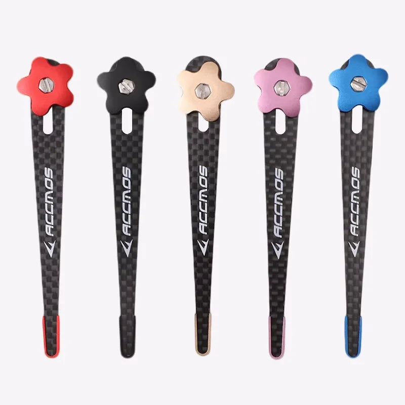 Clicker d'Arc Recurve en Carbone et Support de Clicker en Aluminium, à l'Unité ou en Kit, 5 Coloris