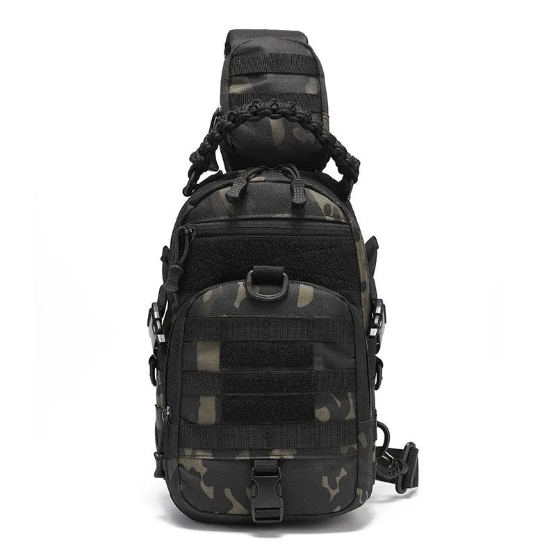 Sac Bandoulière Tactique 5,5 L en Polyester 600D, Poignée Tressée et MOLLE, vue 8