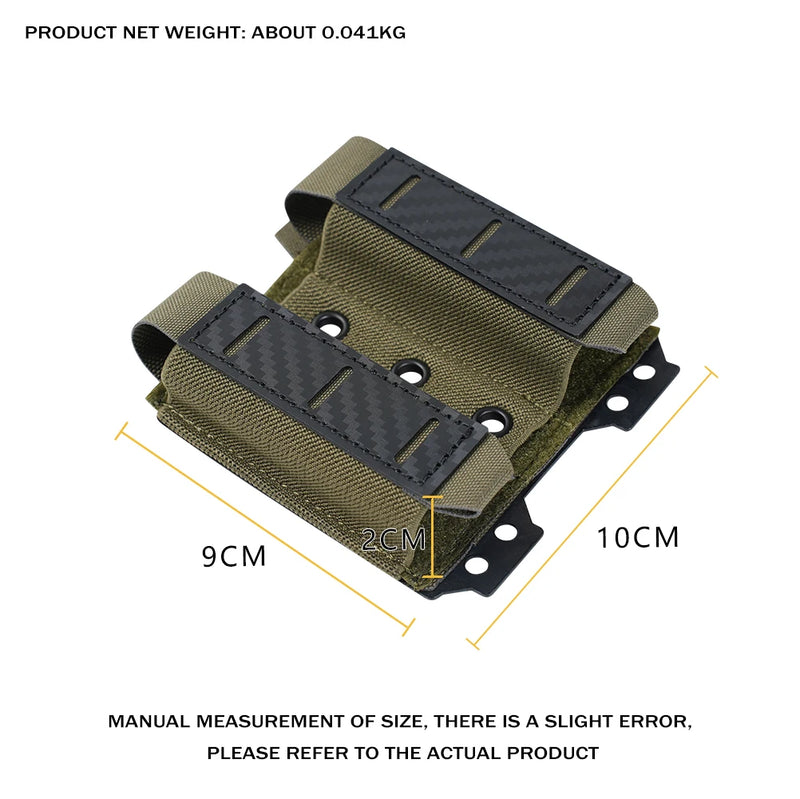 Porte-Chargeur MOLLE 9 mm Simple, Double ou Triple, Nylon à Découpe Laser, vue 6