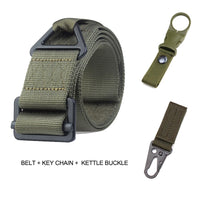 Ceinture Tactique en Nylon à Boucle Métallique, 125 cm, Sangles en Option, vue 10