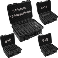 Mallette Arme de Poing Rigide pour 6 ou 8 Pistolets, 8 à 16 Chargeurs, 50,8 x 39,6 cm, vue 8