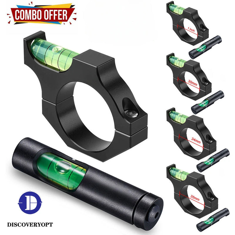Niveau à Bulle pour Lunette de Tir avec Collier 25,4, 30 ou 34 mm, Rail 11 ou 20 mm, Aluminium Noir, vue 12