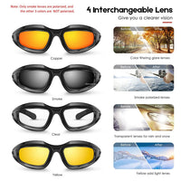 Lunettes Tactiques 4 Verres Interchangeables Cuivre, Fumé, Transparent, Jaune, vue 2