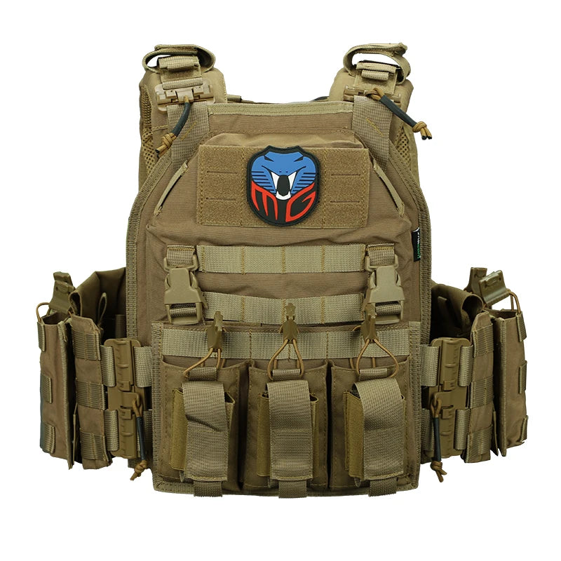 Gilet Tactique Porte-Plaques Nylon 500D à Dégagement Rapide, Ceinture 86-126 cm, vue 7