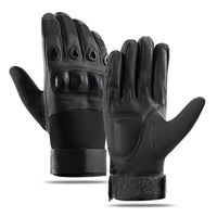 Gants Tactiques Doigts Complets à Coque Rigide et Fermeture Auto-Agrippante, 3 Coloris, M à XL