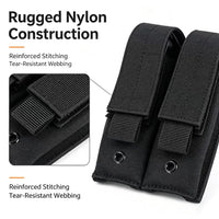 Porte-Chargeur Double MOLLE en Nylon pour Pistolet 9 mm et .40, vue 5