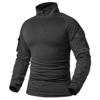 Chemise de Combat Airsoft en Coton à Manches Longues, Poches de Manche et Poignets Réglables, 8 Coloris, vue 9
