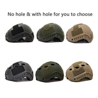 Casque Airsoft Tactique avec ou sans Orifices, Rails Latéraux et Bandes Auto-Agrippantes, vue 3