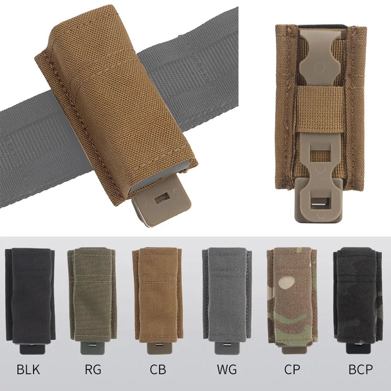 Porte-Chargeur Pistolet Simple 9 mm ou 1911, Nylon, MOLLE et Ceinture, vue 3