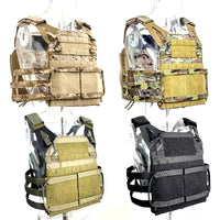 Gilet Tactique Porte-Plaques en Nylon 500D, Panneaux Latéraux MOLLE, vue 2