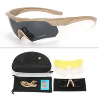 Lunettes de Tir à Demi-Monture, 3 Verres Interchangeables, Étui et Insert Optique, vue 5