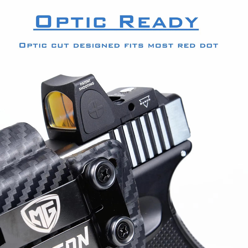 Holster IWB G19 avec Lampe et Point Rouge, Noir ou Aspect Carbone, vue 7