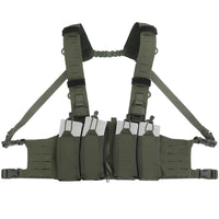 Gilet Tactique Chest Rig Léger à Quatre Porte-Chargeurs M4, AR et AK, 30 x 24 cm