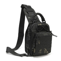 Sac Bandoulière Tactique à Découpe Laser MOLLE, Poignée Tressée, 7 Coloris, vue 6